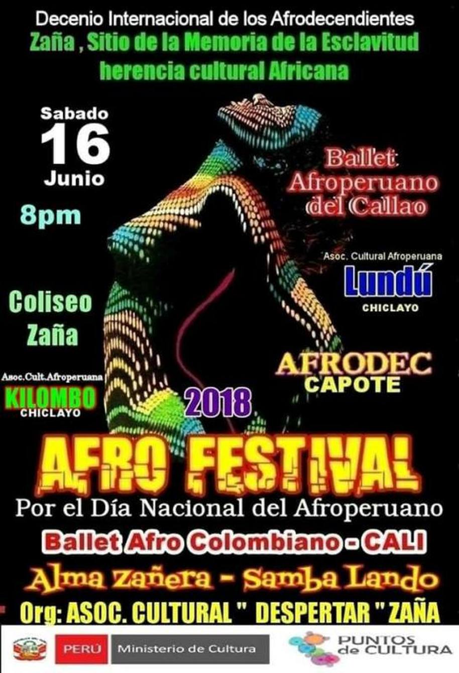 Asociación Cultural Despertar Zaña - Afro Festival - Agenda CIX