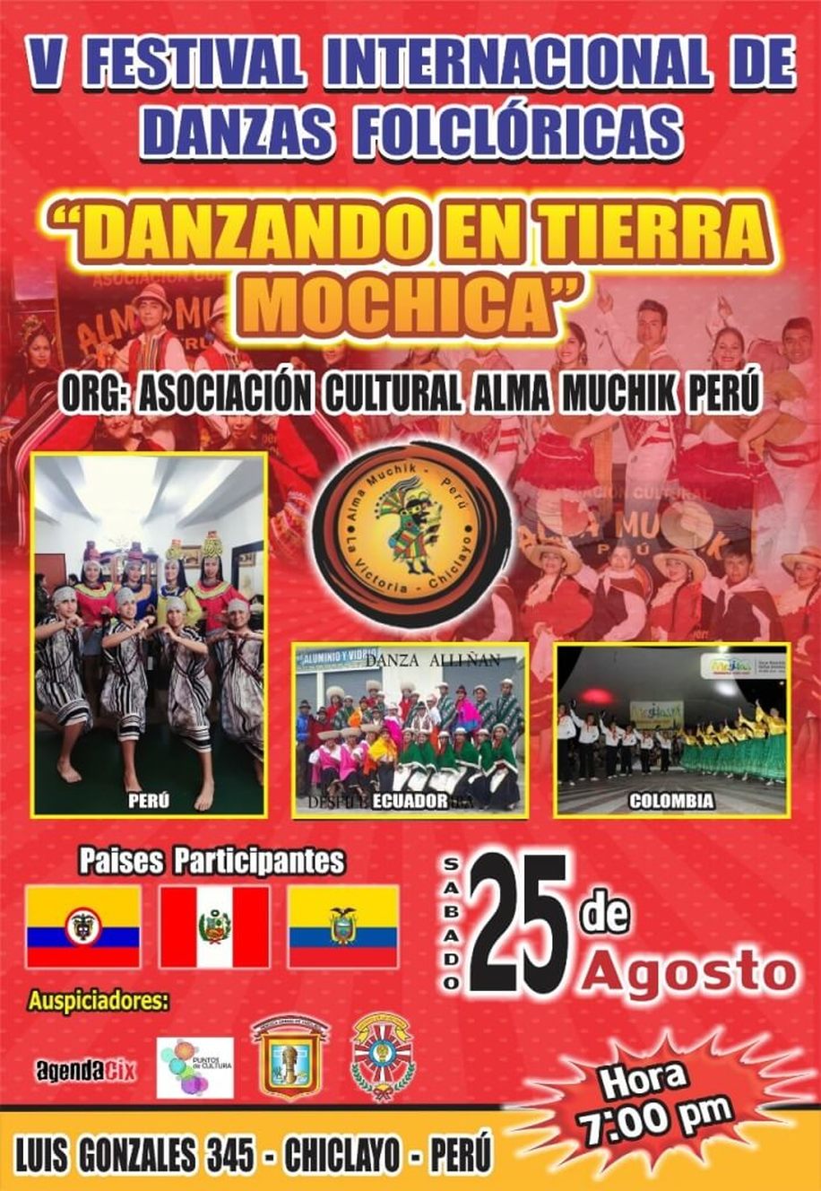 V Festival Internacional de Danzas folclóricas “Danzando en Tierra Mochica”  vía Agenda CIX