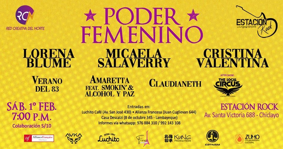 FESTIVAL “PODER FEMENINO” VÍA AGENDA CIX